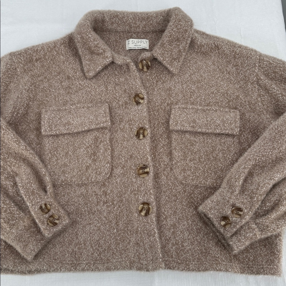 Z Supply Tan Teddy Jacket